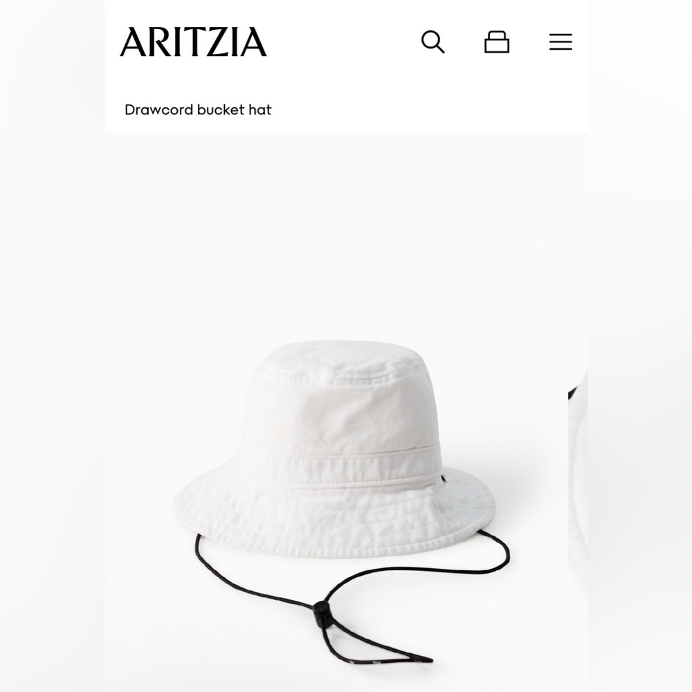Aritzia Drawcord Bucket Hat